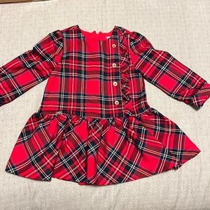 Like New 9m mayoral tartan plaid dress great for Christmas